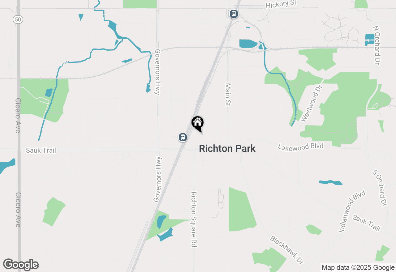 Map of 6 Thomas Court #1E, Richton Park, IL 60471