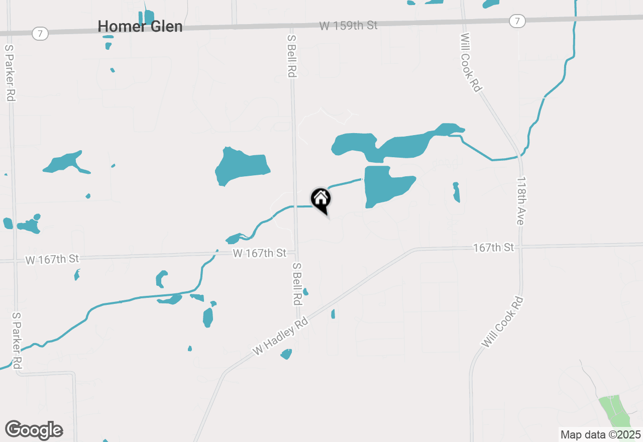 Map of 12500 W Gunner Court, Homer Glen, IL 60491