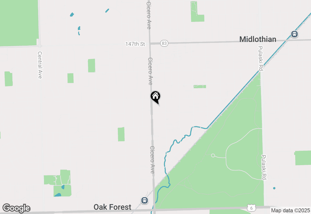 Map of 15125 Cicero Avenue, Oak Forest, IL 60452