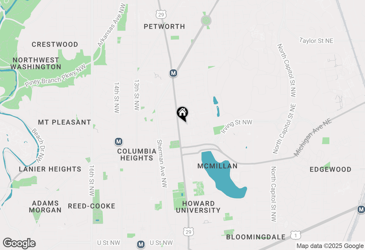 Map of 643 Keefer Place Nw, Washington, DC 20010