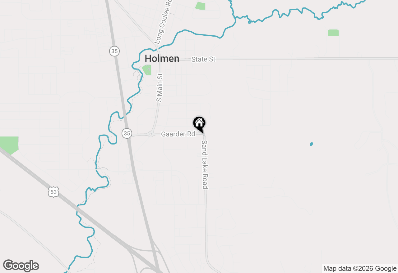 Map of 318 Gaarder Rd E, Holmen, WI 54636