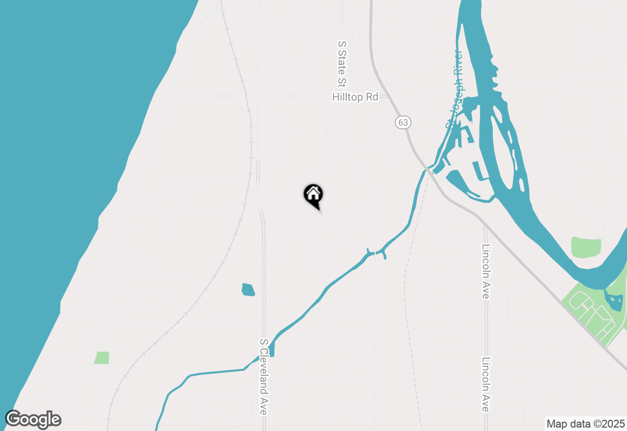 Map of 2553 Bristol Terrace, St Joseph, MI 49085