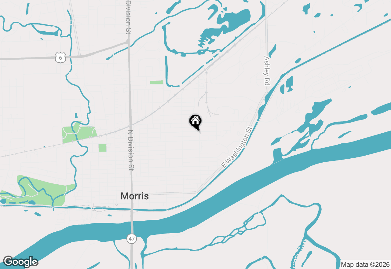 Map of 831 Douglas Street, Morris, IL 60450