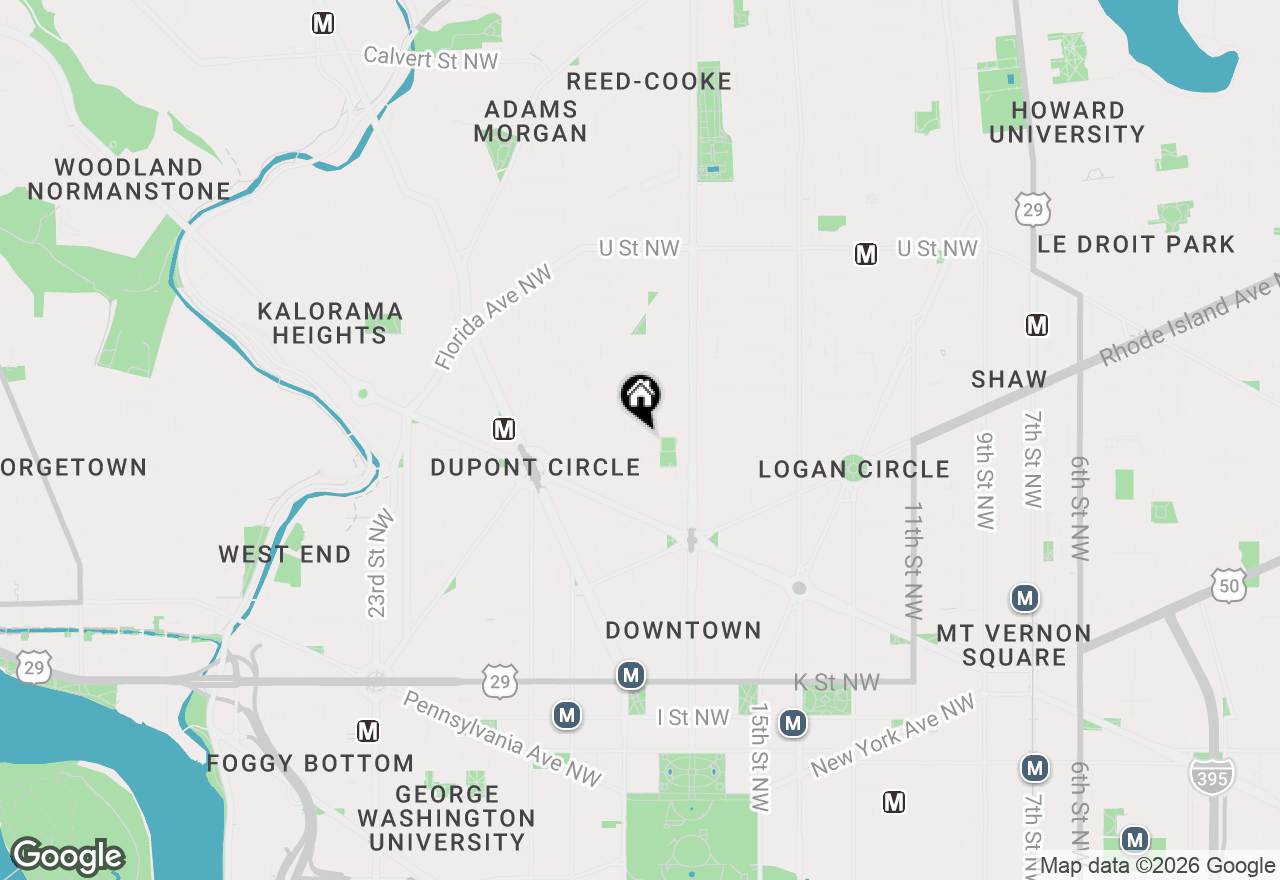 Map of 1526 17th Street Nw #109, Washington, DC 20036