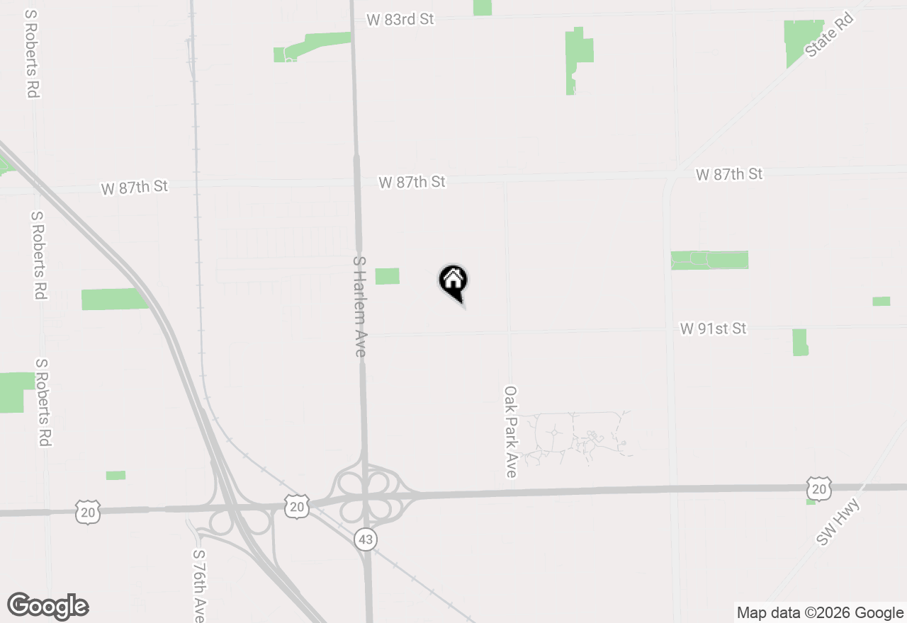 Map of 6940 Olympic Drive, Bridgeview, IL 60455