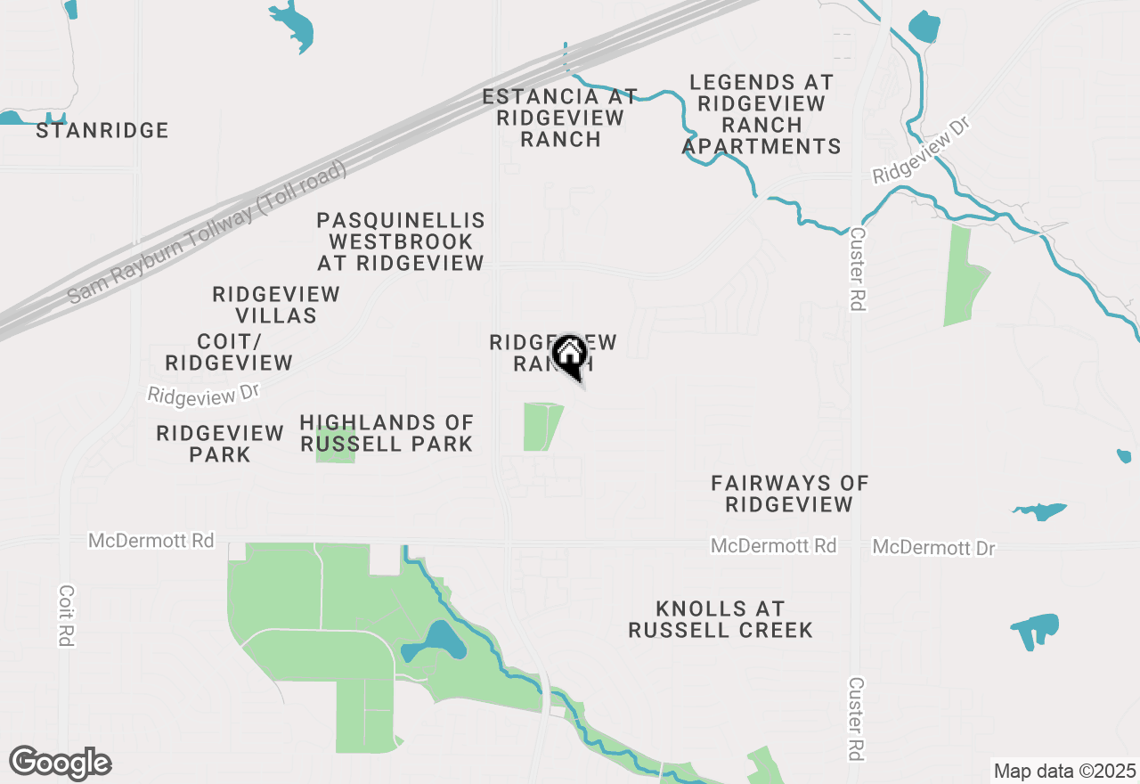 Map of 9408 Daly Drive, Plano, TX 75025
