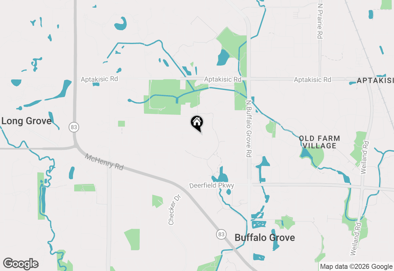 Map of 661 Thompson Boulevard, Buffalo Grove, IL 60089