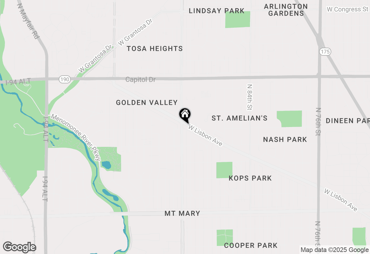 Map of 9141 W Lisbon Ave, Milwaukee, WI 53222