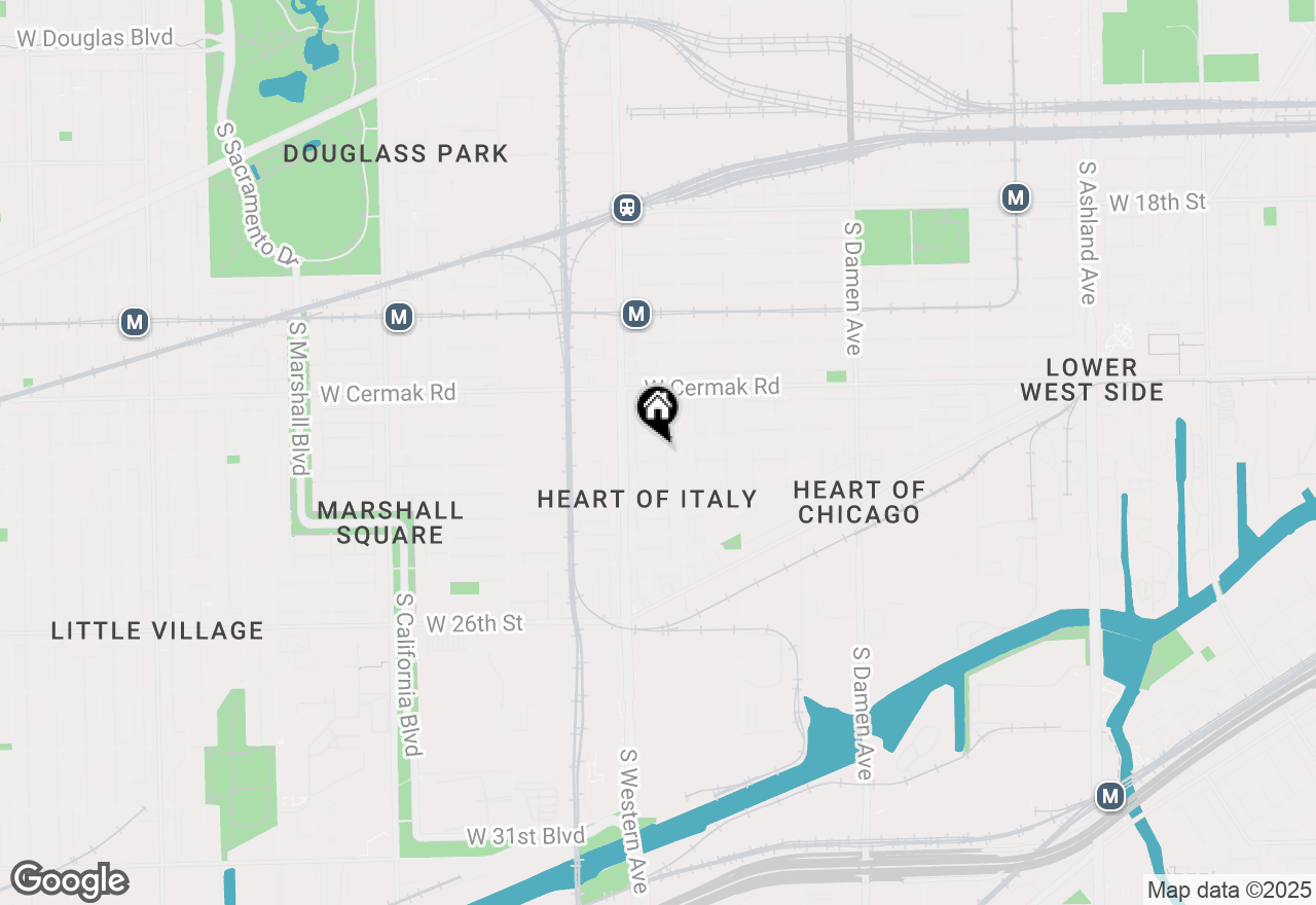 Map of 2323 W 23rd Street, Chicago, IL 60608