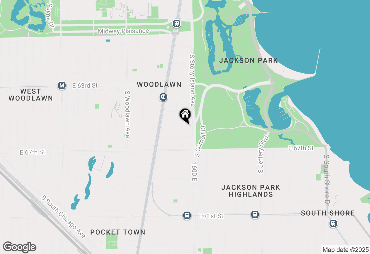 Map of 1533 E 65th Place, Chicago, IL 60637