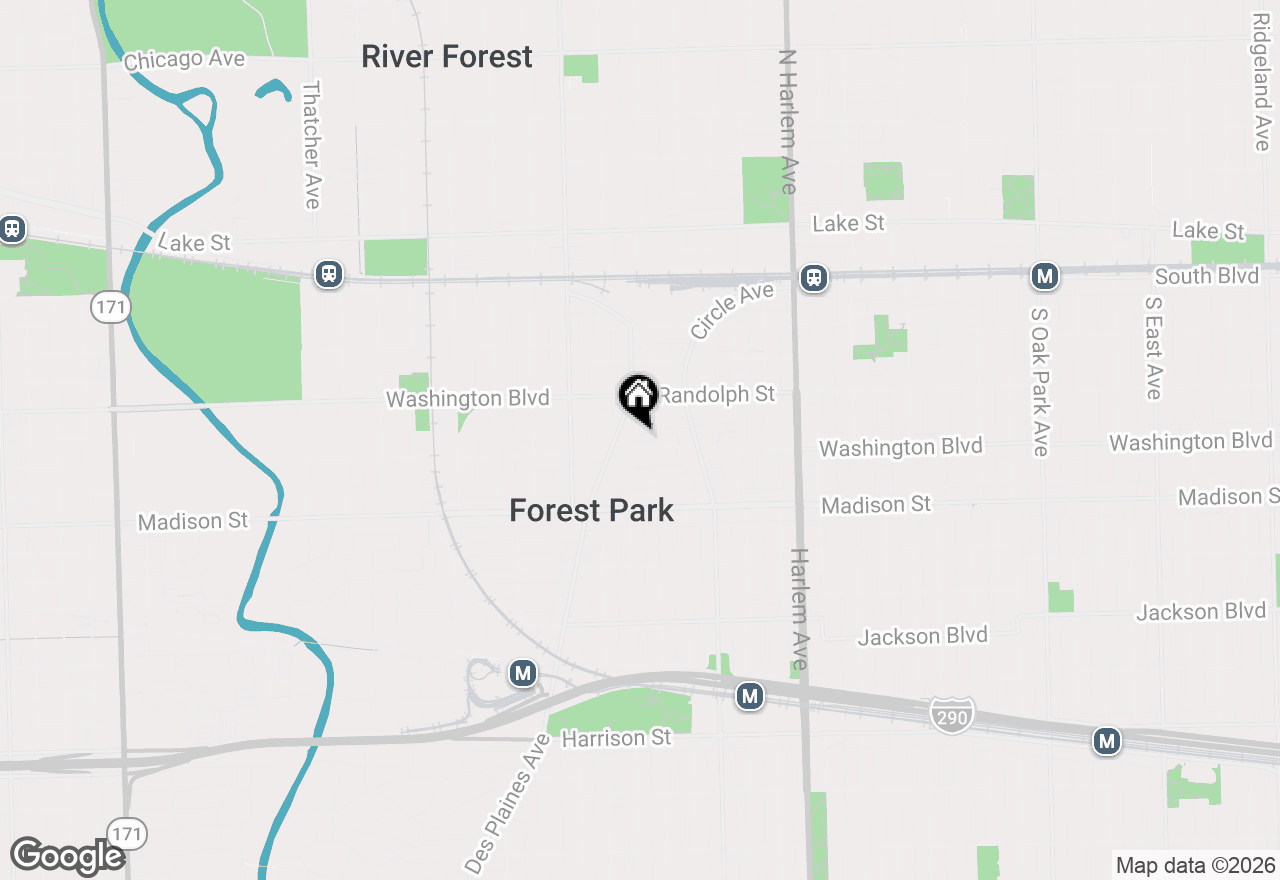 Map of 7449 Washington Street #403, Forest Park, IL 60130