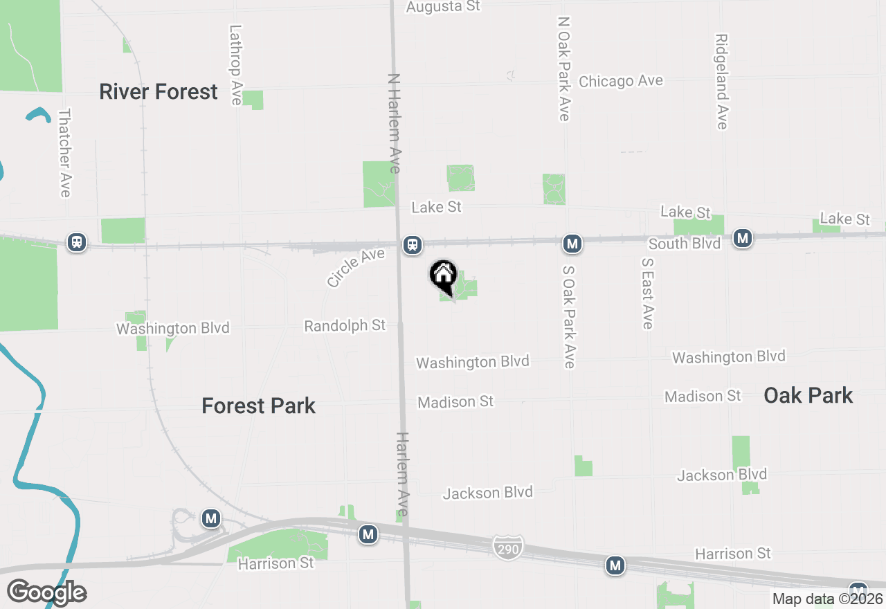 Map of 240 S Marion Street #1N, Oak Park, IL 60302