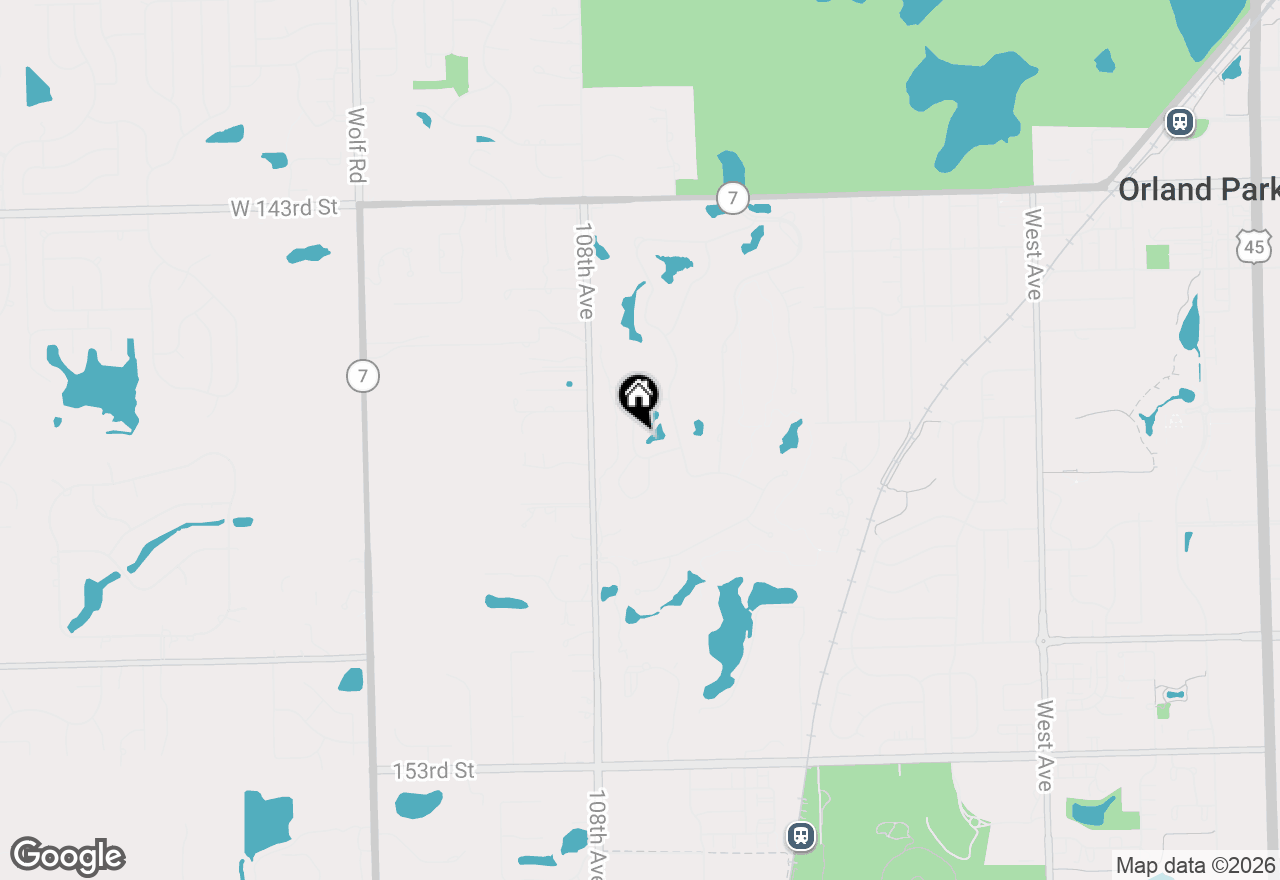 Map of 14707 Hollow Tree Road, Orland Park, IL 60462