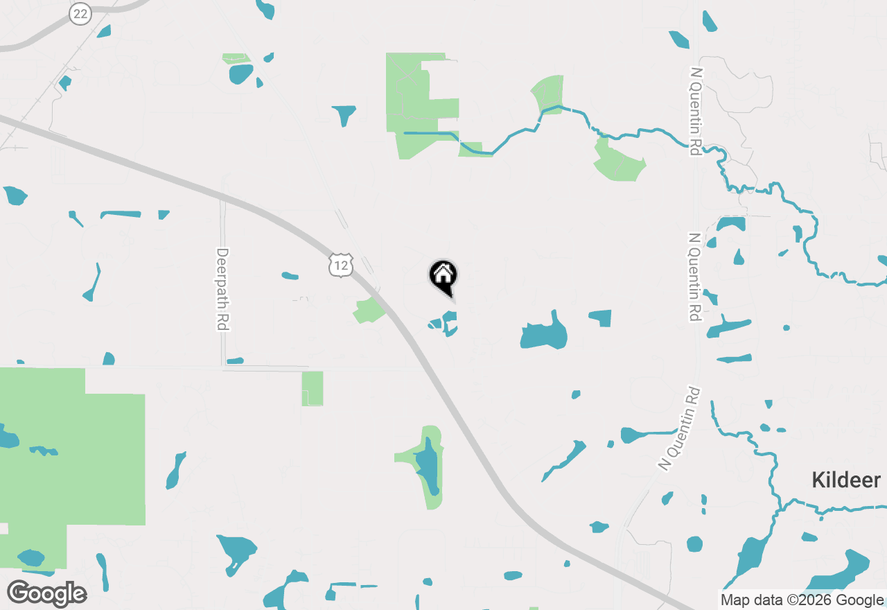 Map of (Address confidential), Kildeer, Illinois 60047