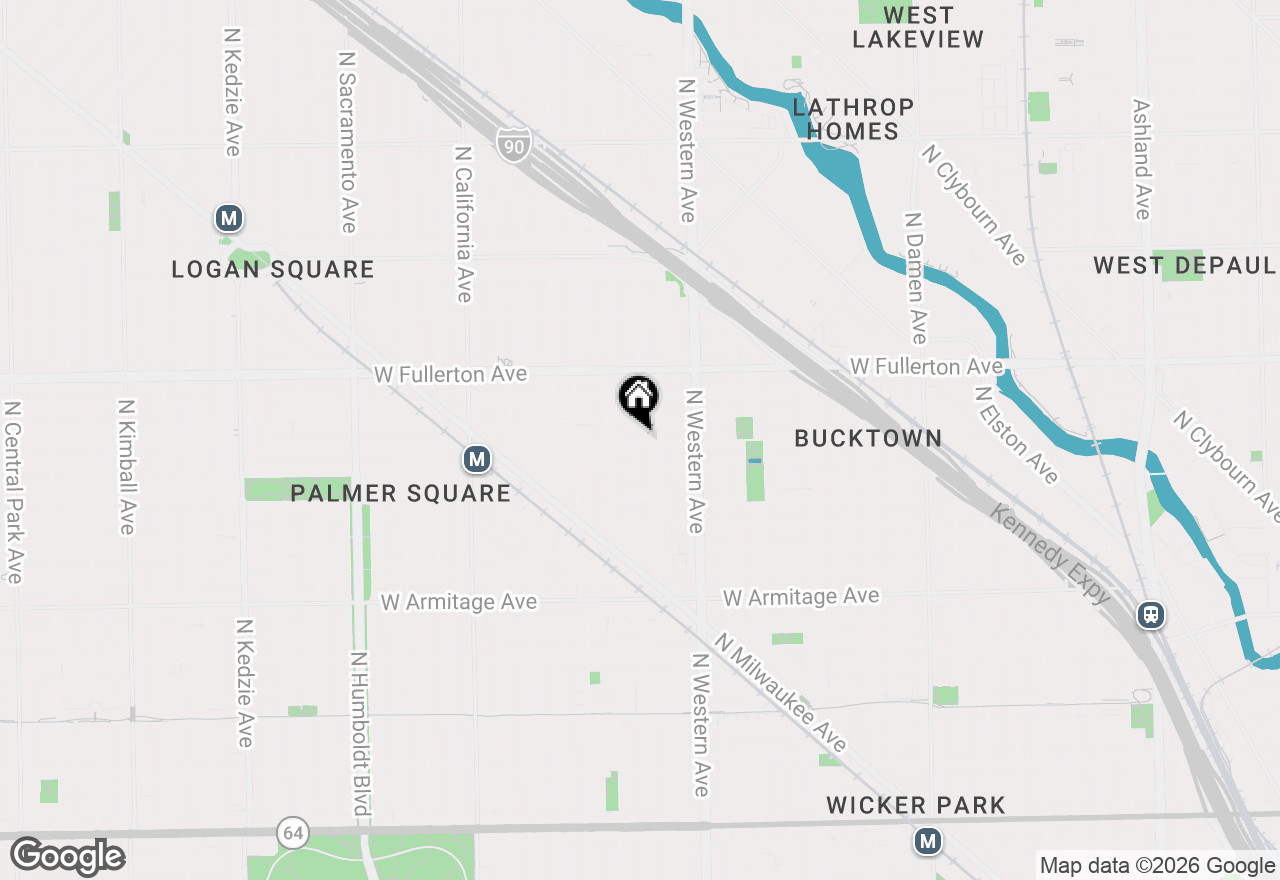 Map of 2516 W Lyndale Street, Chicago, IL 60647