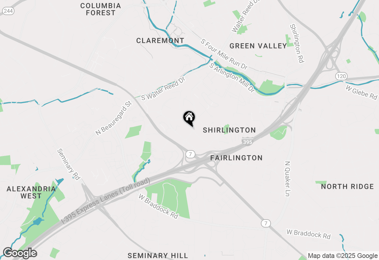 Map of 2932 S Buchanan Street #B2, Arlington, VA 22206