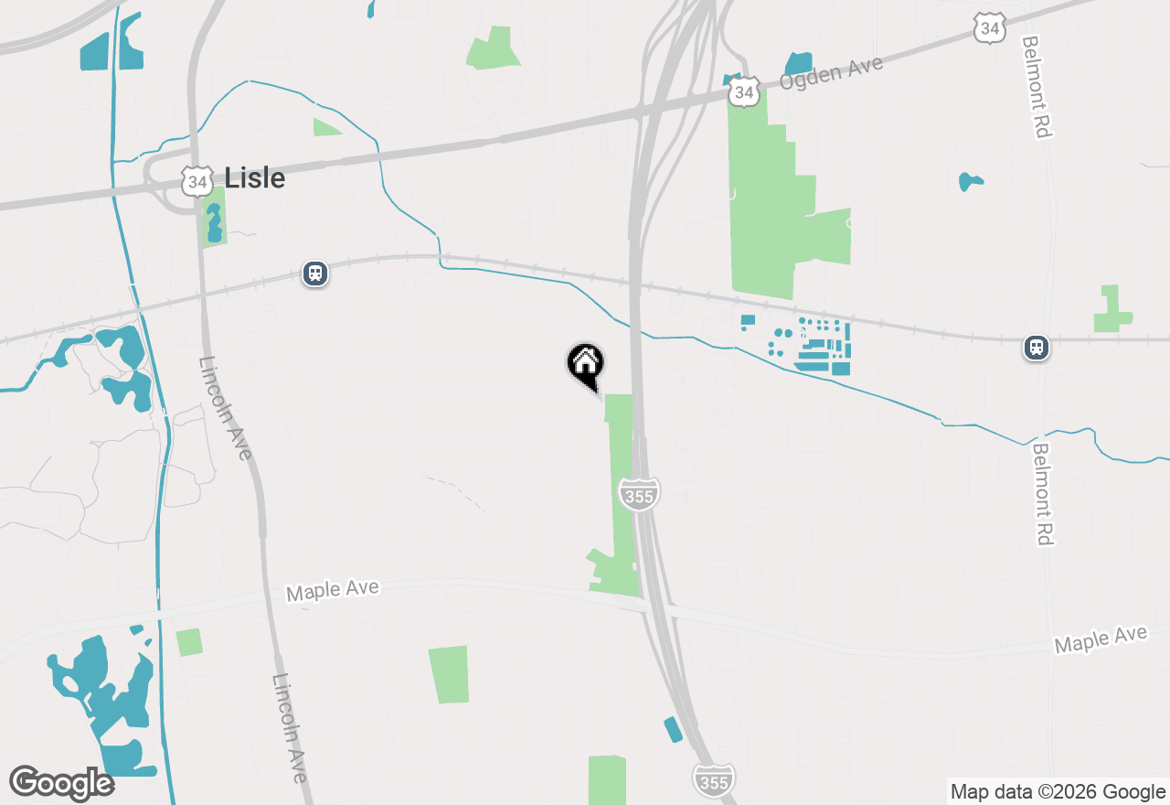 Map of 533 Hitchcock Avenue, Lisle, IL 60532