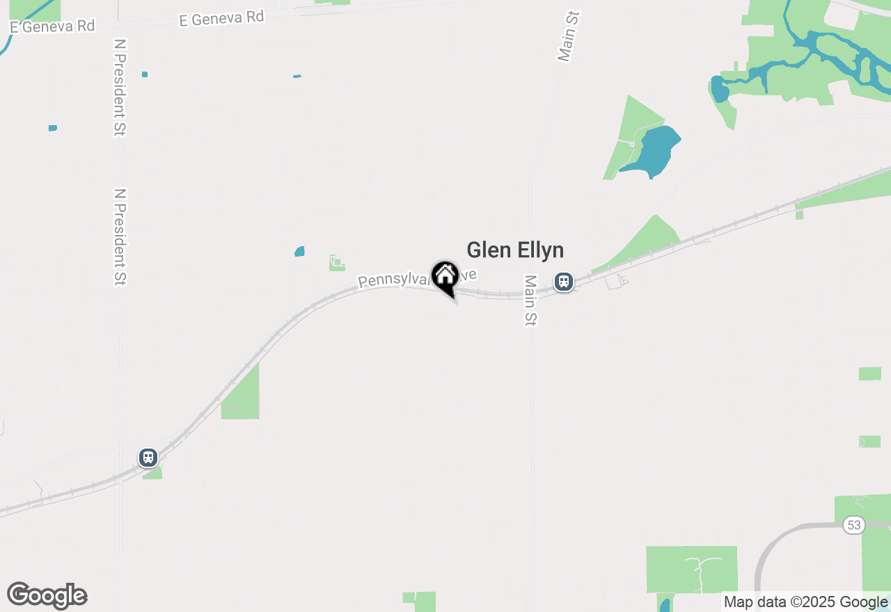 Map of 405 Duane Street, Glen Ellyn, IL 60137