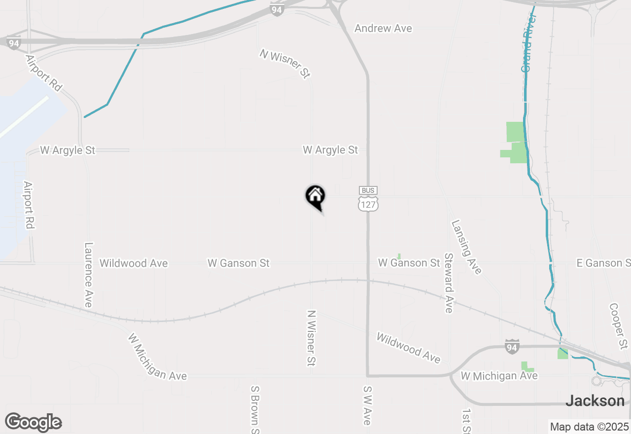 Map of 821 N Wisner Street, Jackson, MI 49202