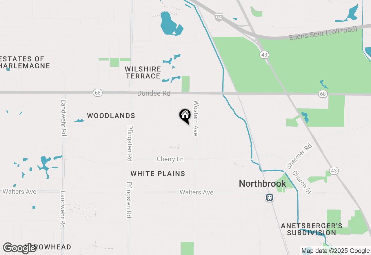 Map of 1010 Woodbine Lane, Northbrook, IL 60062