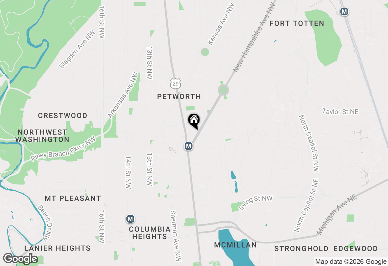 Map of 3820 8th Street Nw, Washington, DC 20011