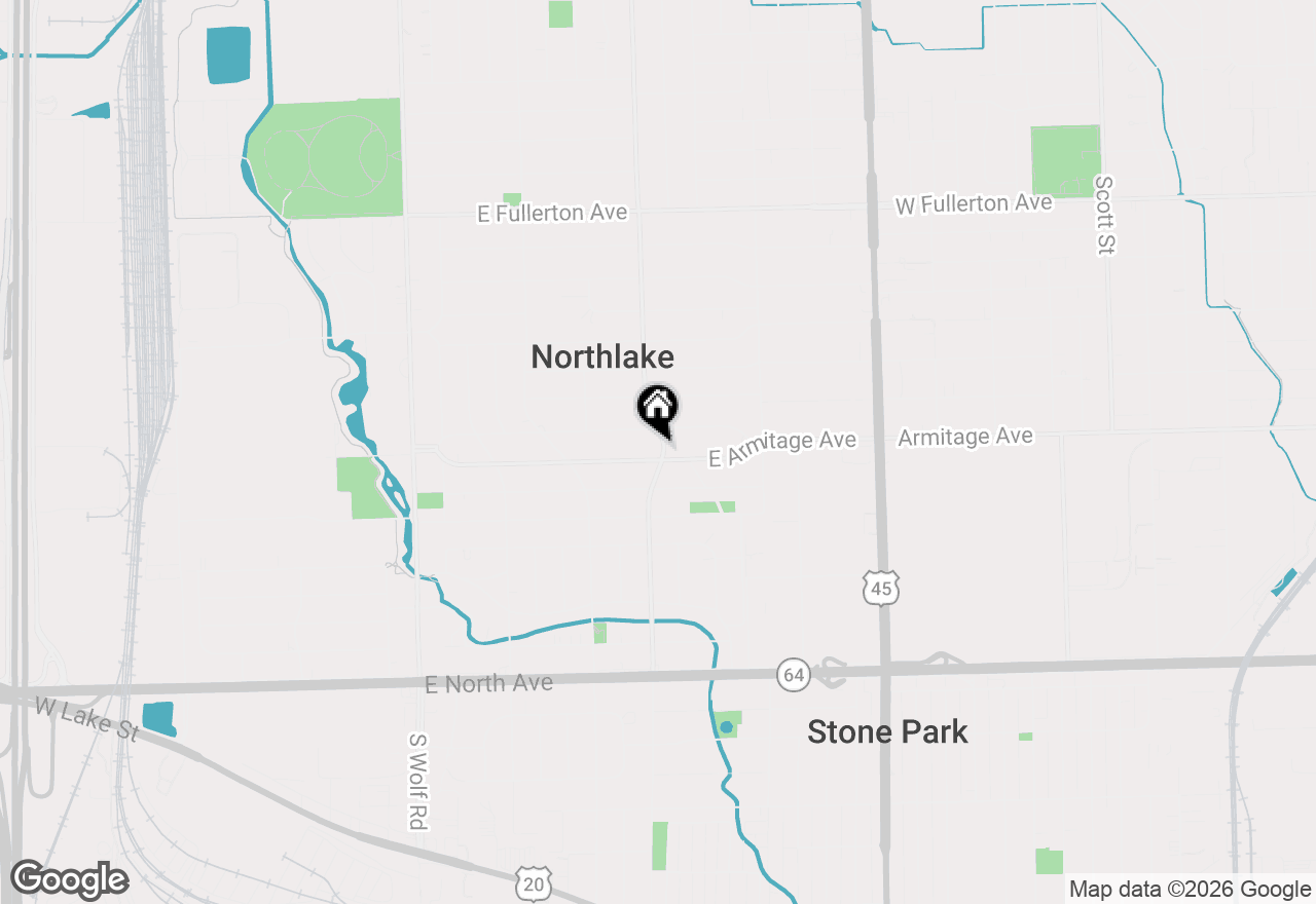 Map of 264 E Armitage Avenue, Northlake, IL 60164