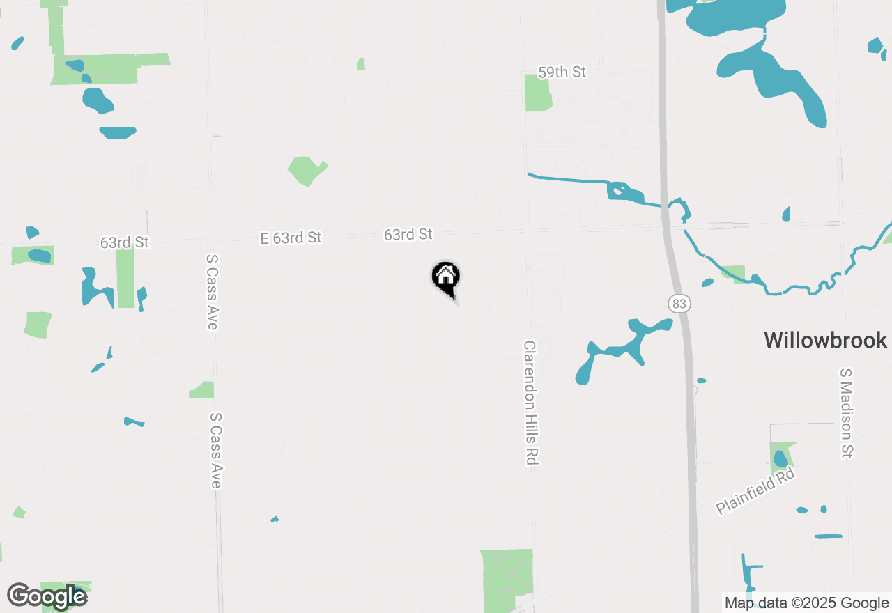 Map of 364 65th Street, Willowbrook, IL 60527