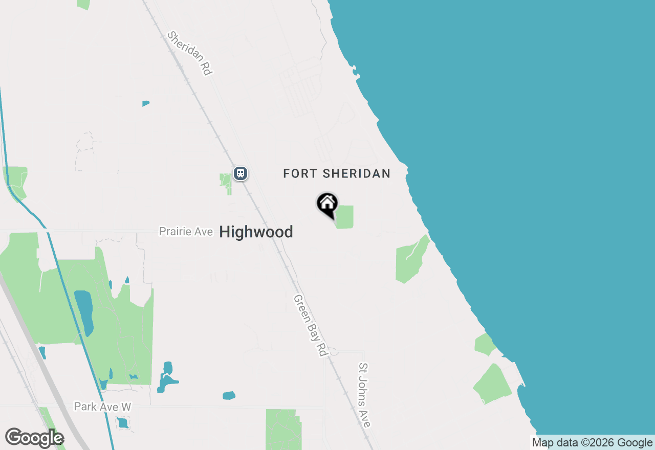 Map of 2640 St Johns Avenue, Highland Park, IL 60035