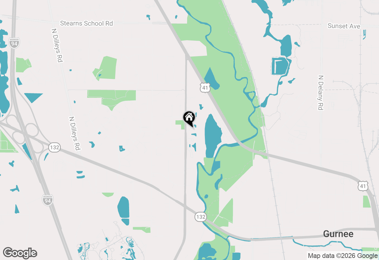 Map of 1520 Queen Ann Lane, Gurnee, IL 60031
