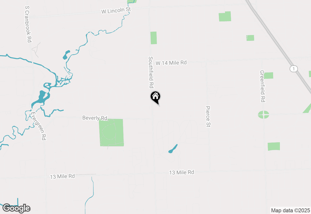 Map of 18051 Locherbie Avenue, Beverly Hills, MI 48025