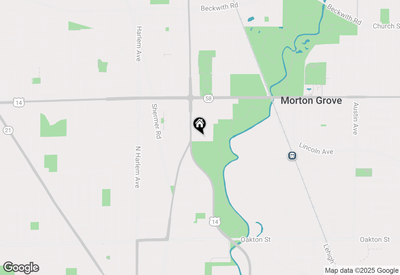 Map of 406 Prairie Court, Morton Grove, IL 60053