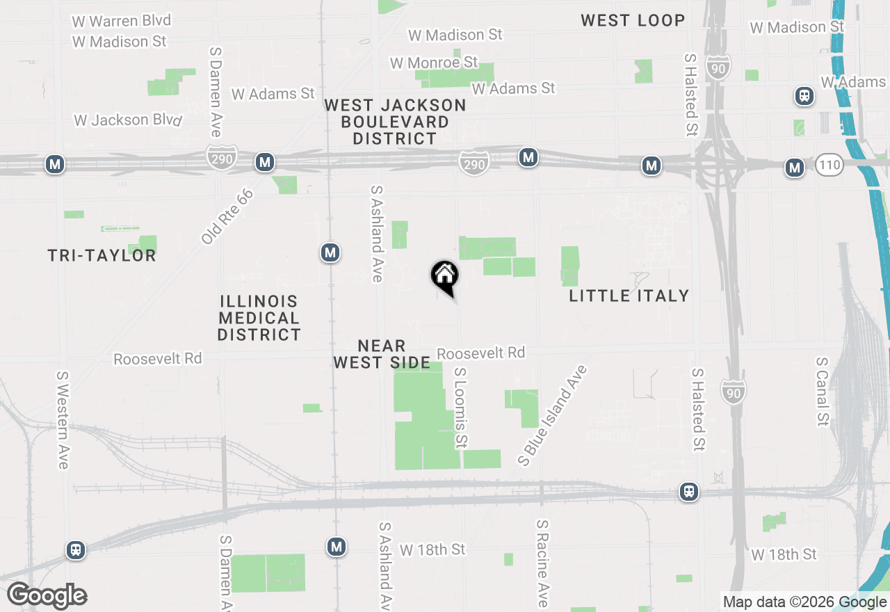 Map of 1419 W Taylor Street, Chicago, IL 60607