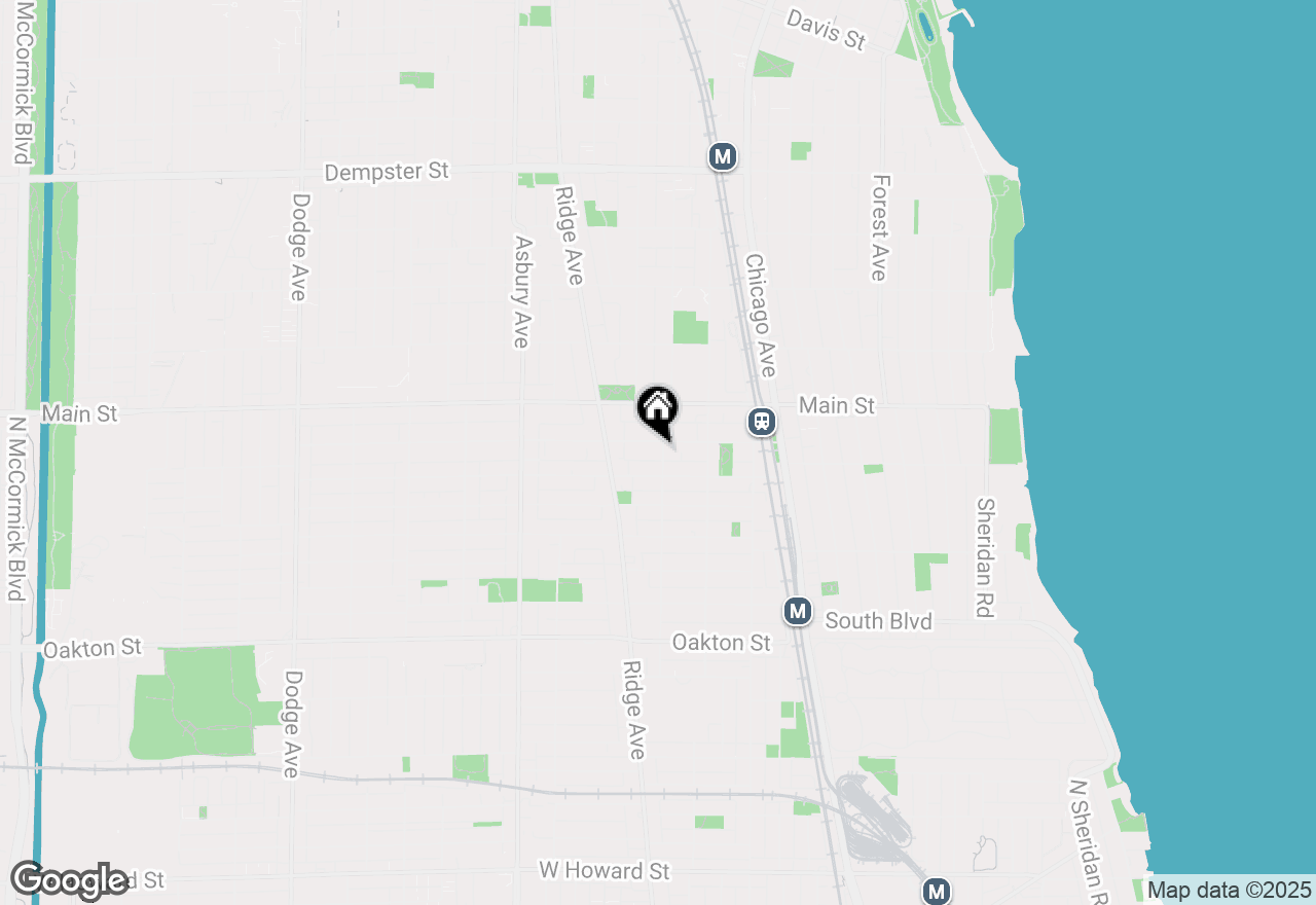 Map of 900 Washington Street #1, Evanston, IL 60202