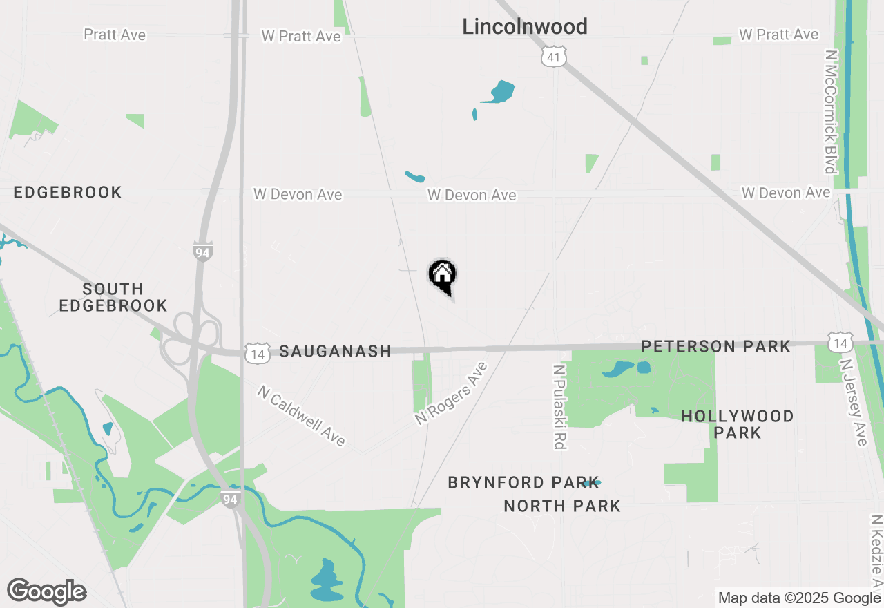 Map of (Address confidential), Chicago, Illinois 60646