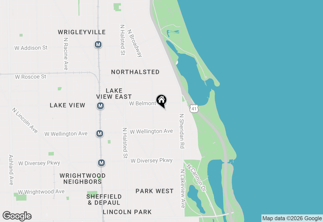 Map of 3145 N Cambridge Avenue #GN, Chicago, IL 60657