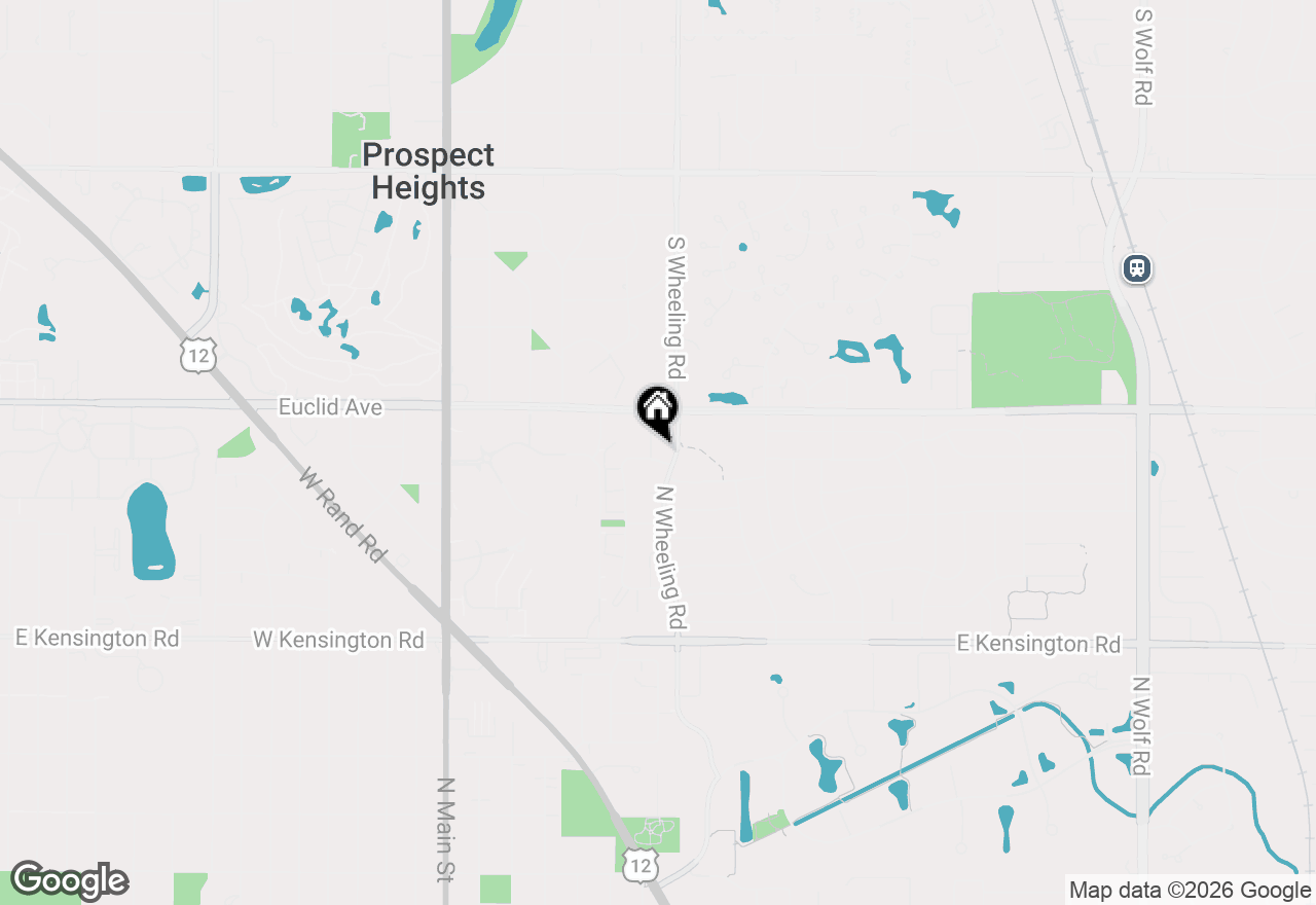 Map of 1210 N Wheeling Road, Mount Prospect, IL 60056