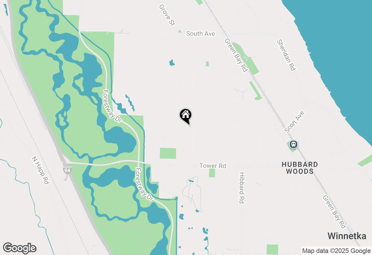 Map of 624 Drexel Avenue, Glencoe, IL 60022