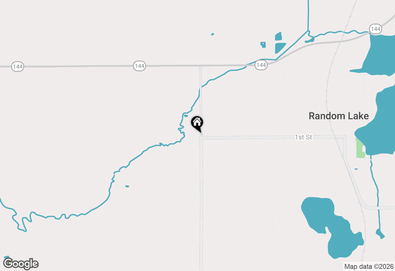 Map of N302 County Road I, Random Lake, WI 53075