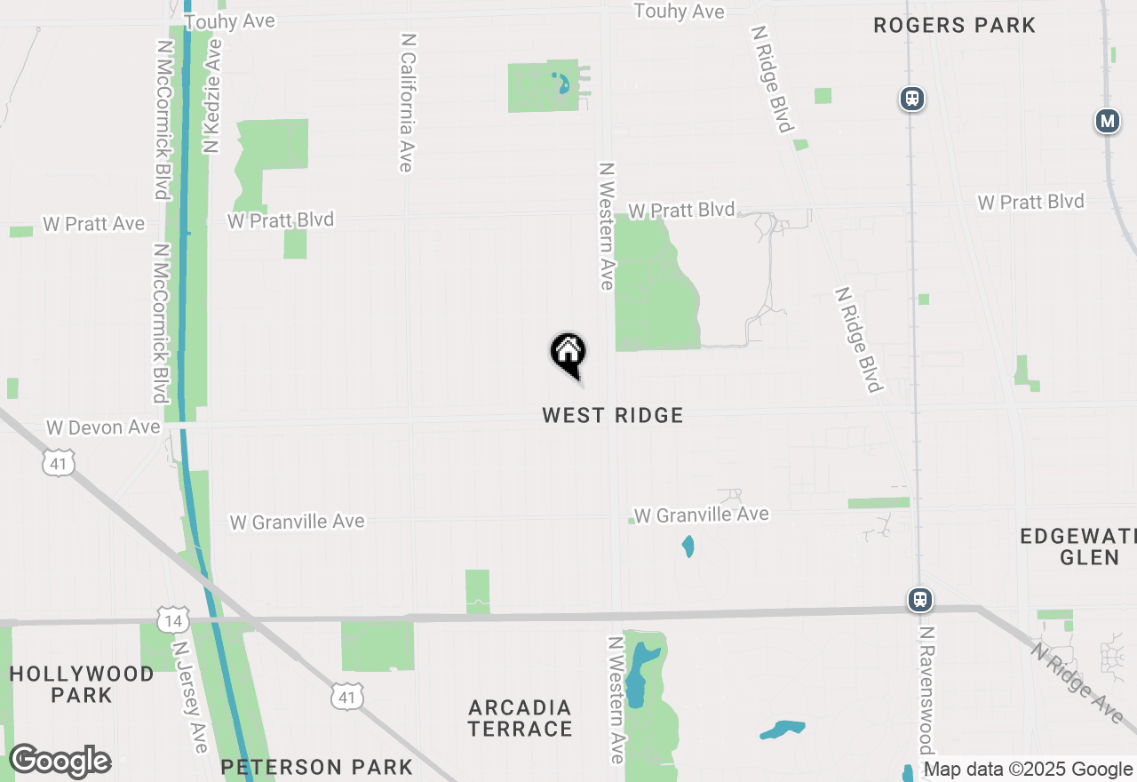 Map of 6431 N Campbell Avenue, Chicago, IL 60645