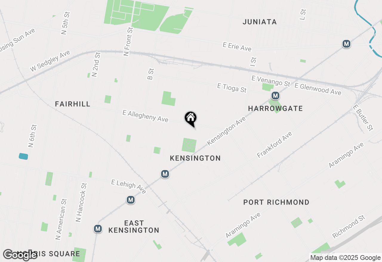 Map of 631 E Lippincott Street, Philadelphia, PA 19134