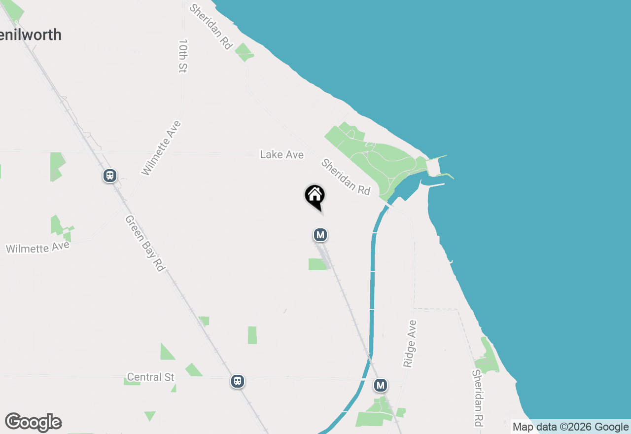 Map of 339 Greenleaf Avenue #D, Wilmette, IL 60091