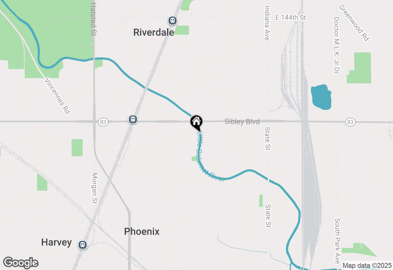 Map of 14745 Riverside Drive, South Holland, IL 60473