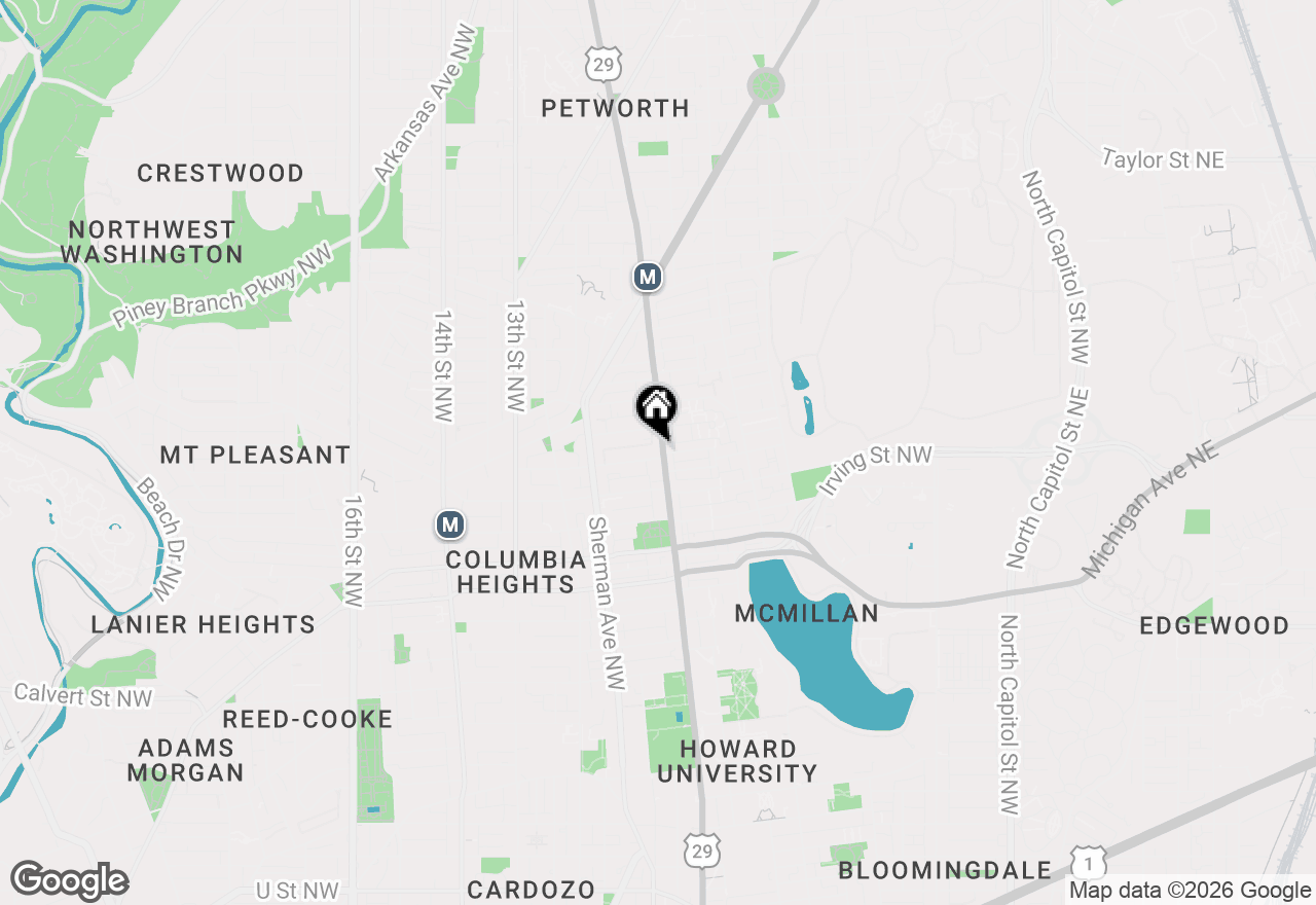 Map of 3304 Georgia Avenue Nw #2A, Washington, DC 20010