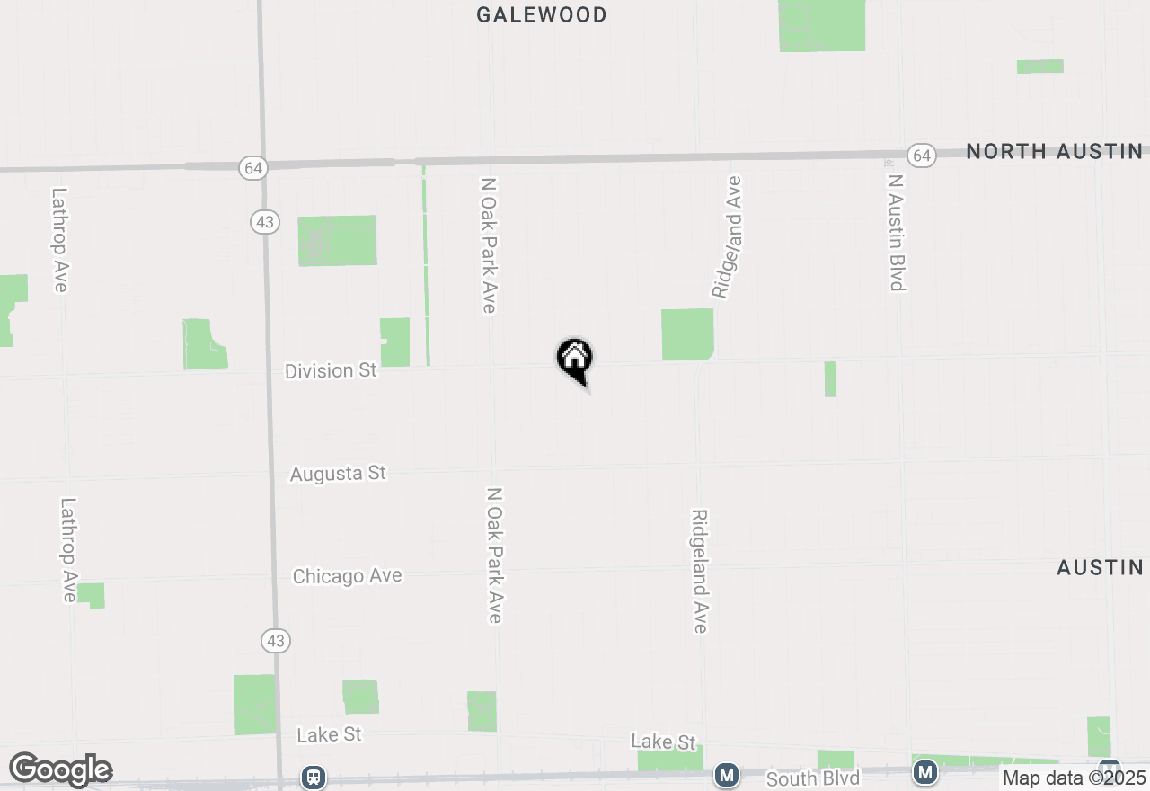 Map of 822 Columbian Avenue, Oak Park, IL 60302