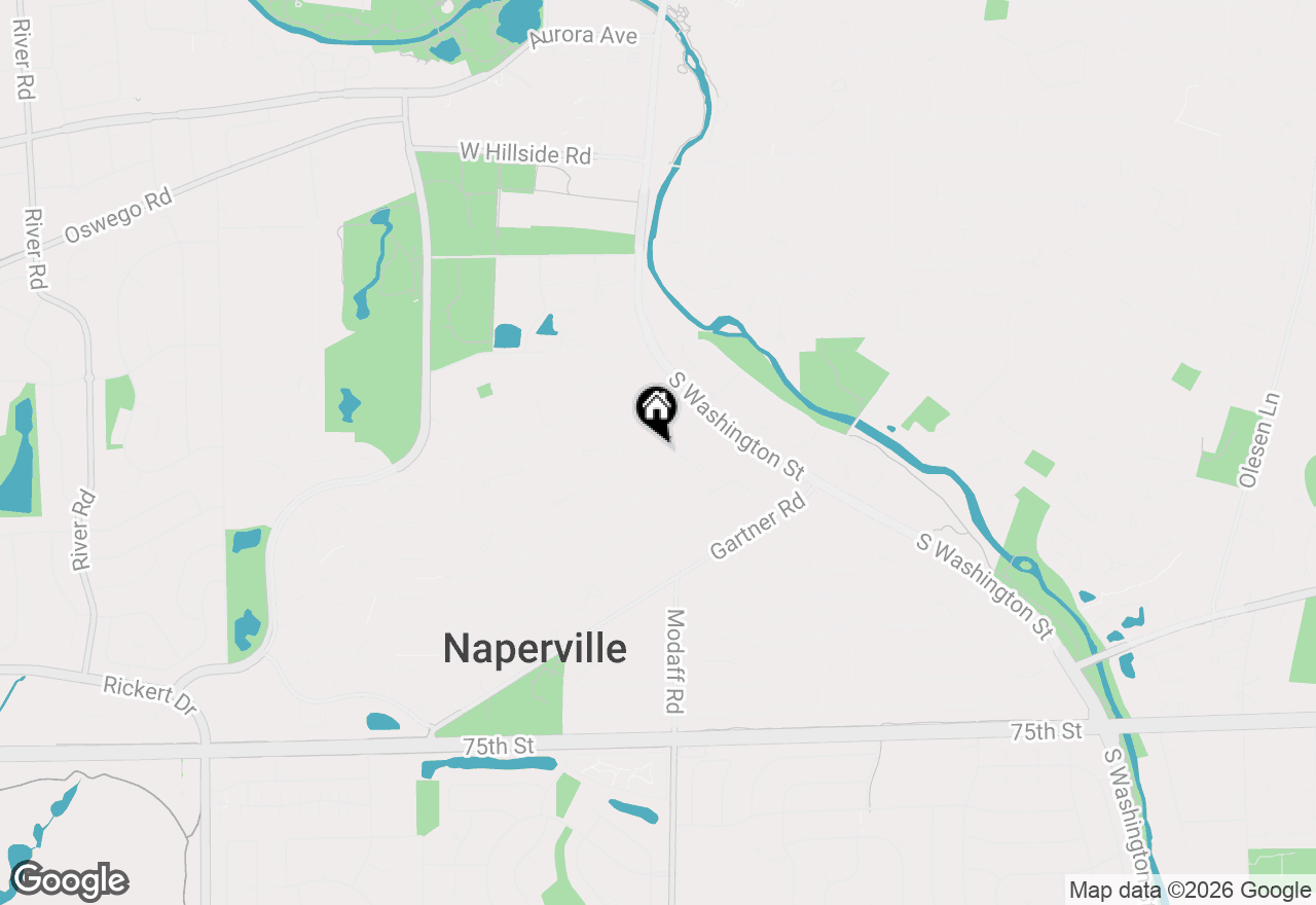 Map of 48 Oakwood Drive, Naperville, IL 60540