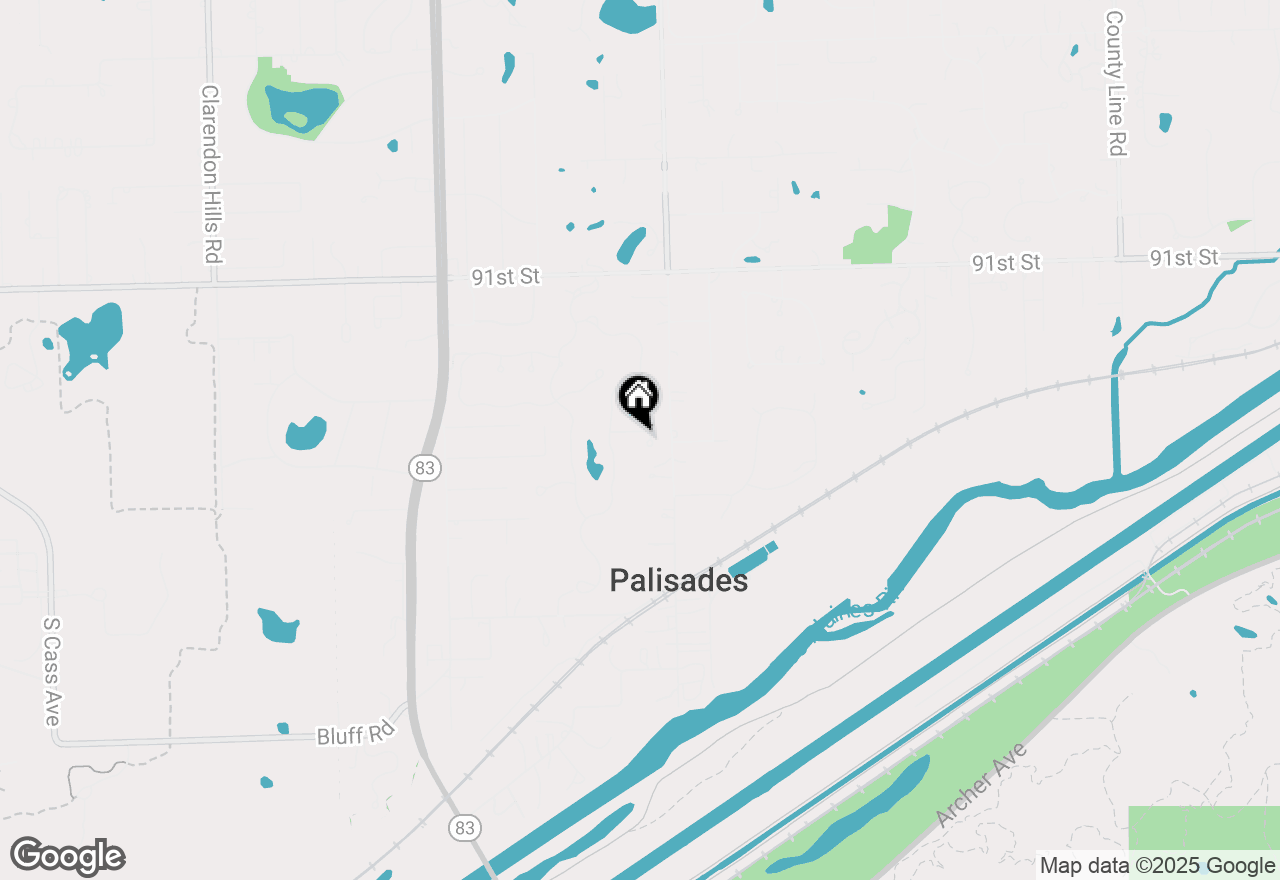 Map of 3 Arcadia Court, Burr Ridge, IL 60527