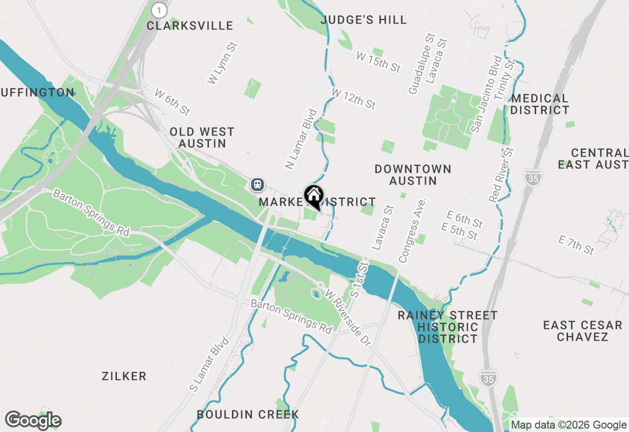 Map of 222 West Ave #2810, Austin, TX 78701