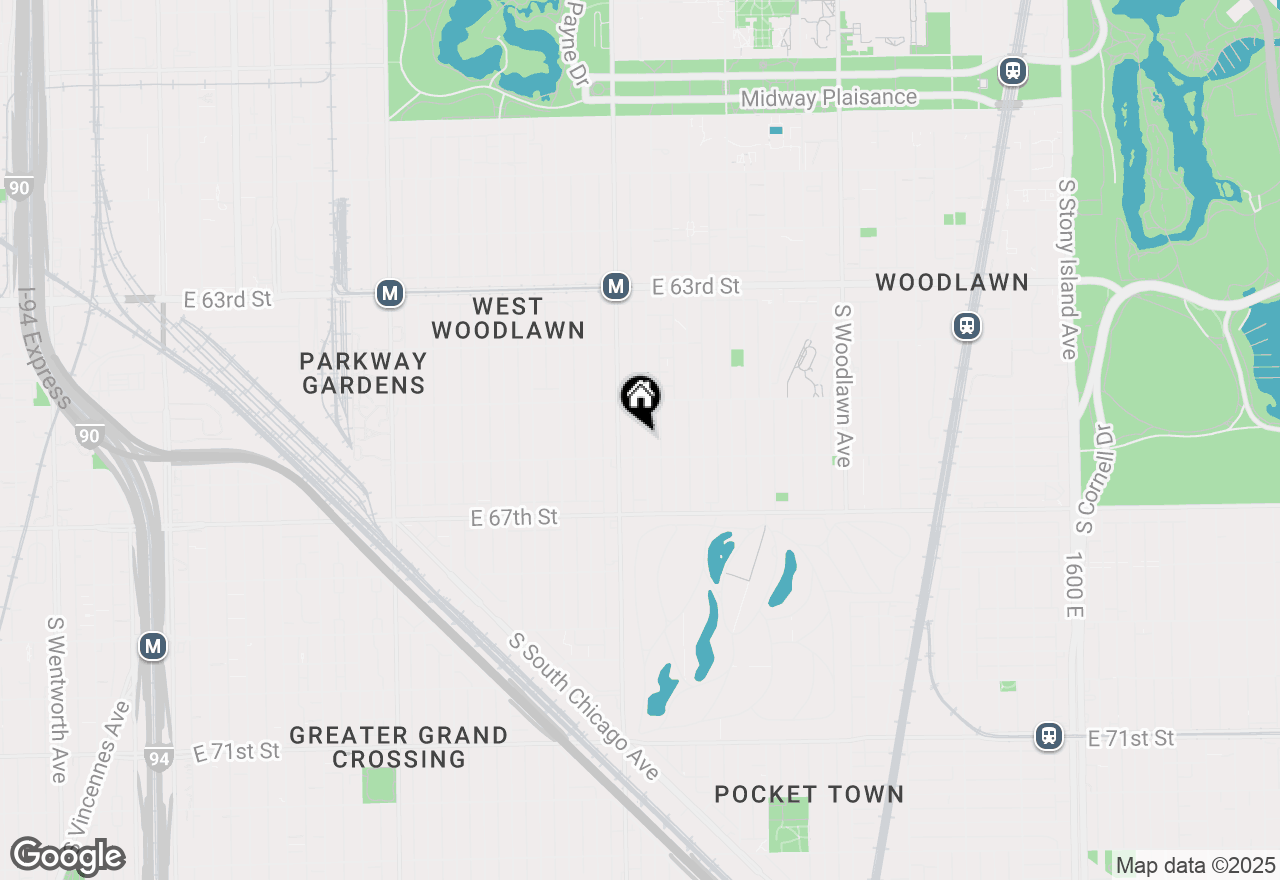 Map of 6540 S Maryland Avenue #B, Chicago, IL 60637