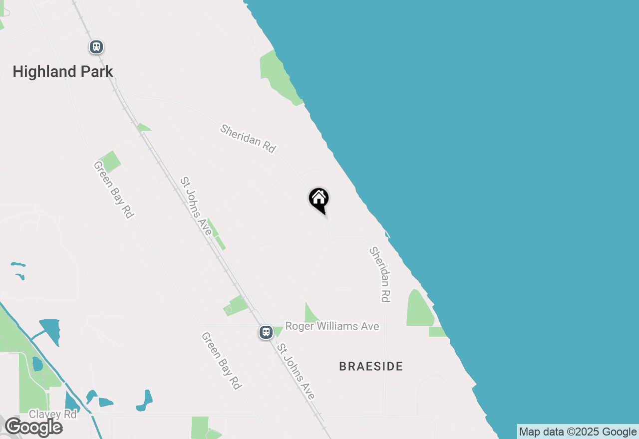 Map of 1098 Sheridan Road, Highland Park, IL 60035