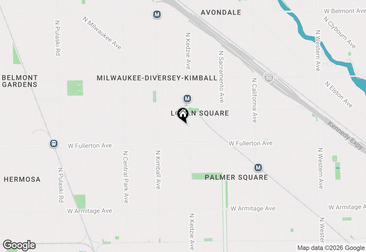 Map of 3216 W Altgeld Street #1, Chicago, IL 60647